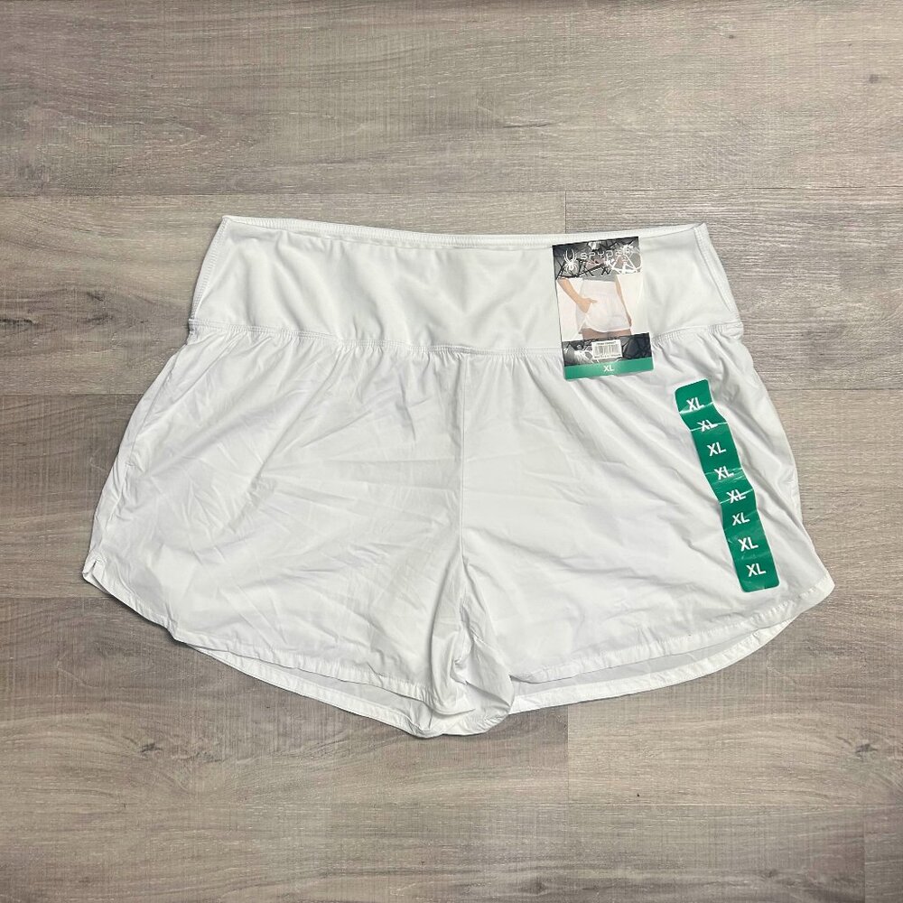 Spyder Active Women's White Performance Active Running Shorts 4” Inseam NWT
